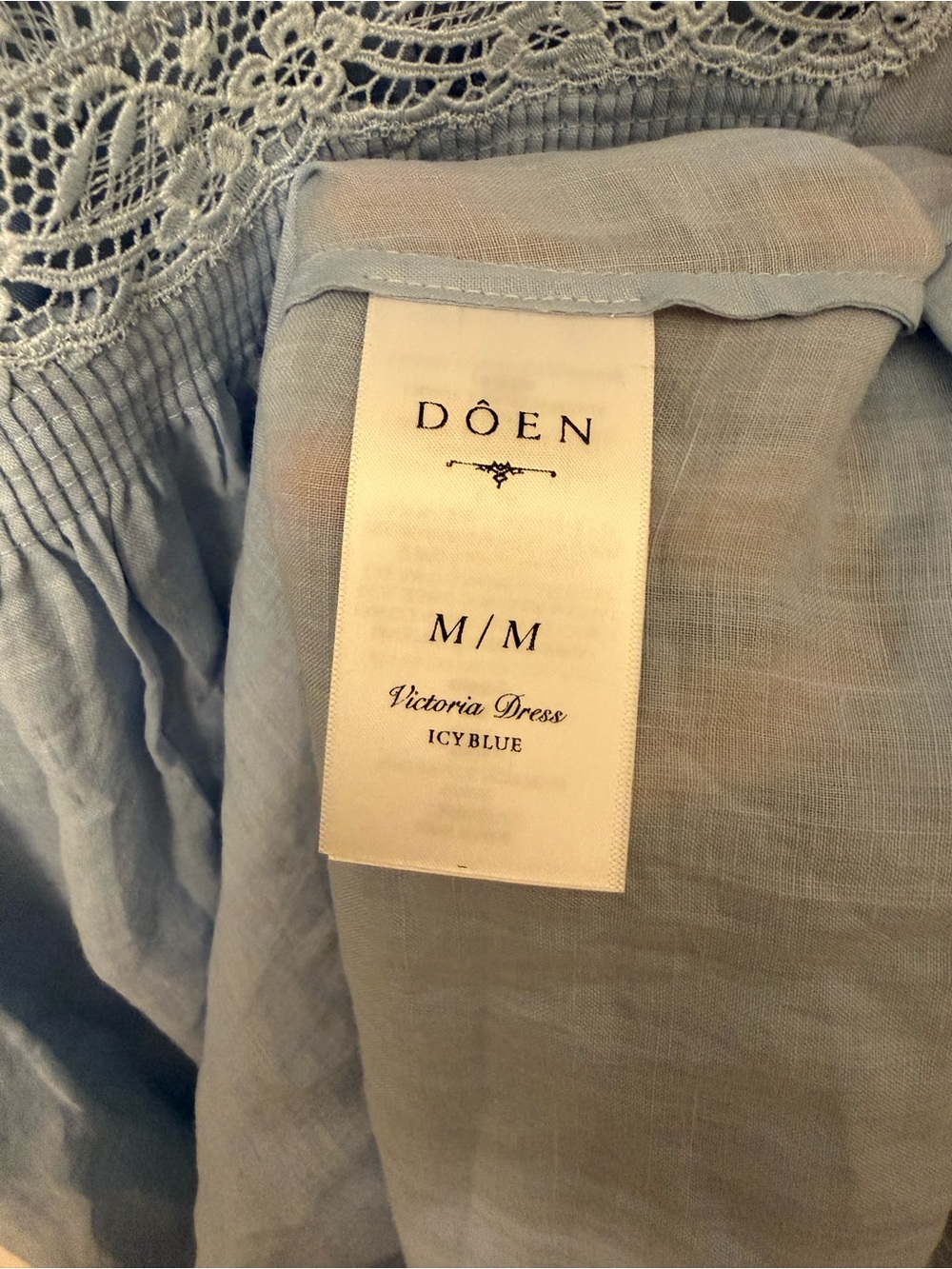 Doen Victoria Dress in Ice Blue - Picture 7 of 8